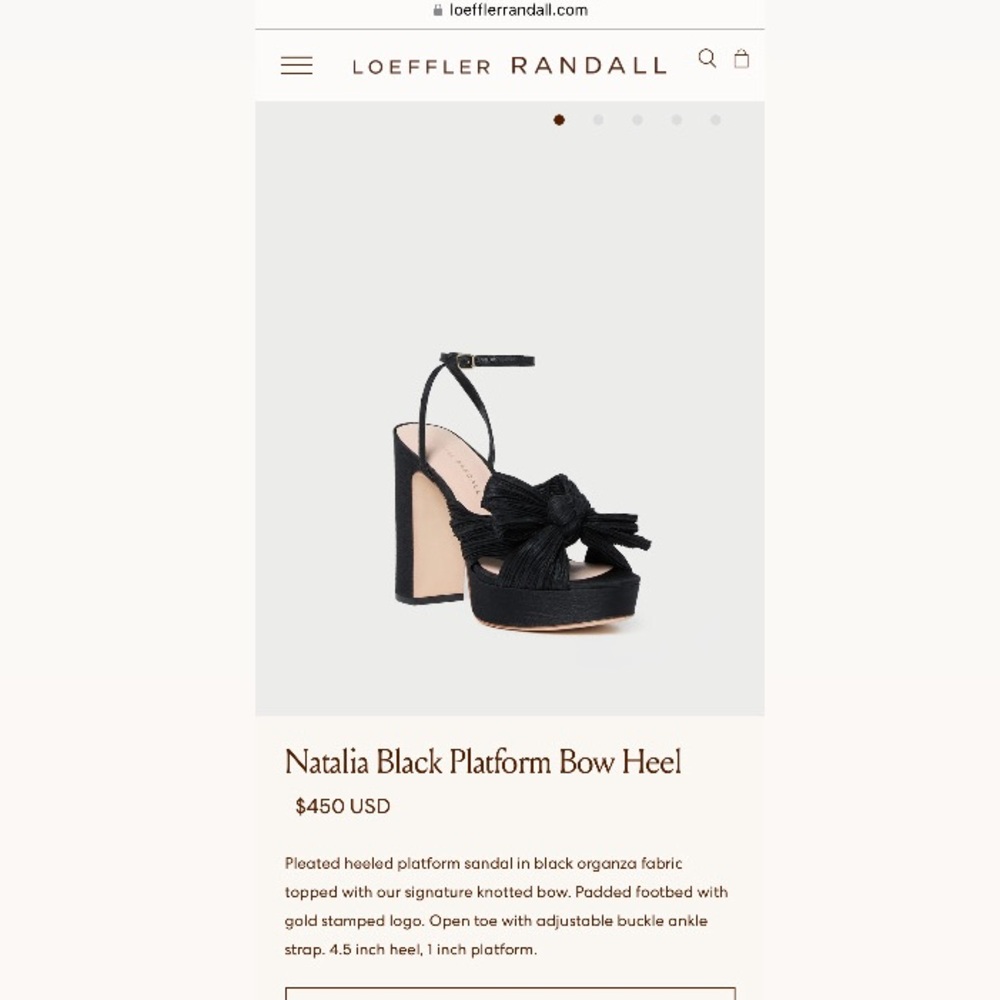 Loeffler Randall Bow Sandal Heels - Brand New!